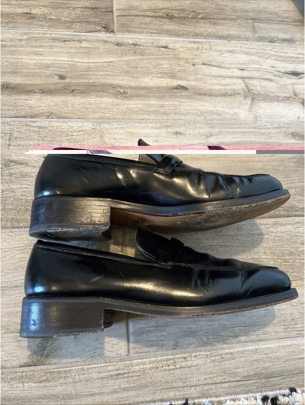 GUCCI MENS BLACK DRESS LOAFERS SIZE 9D MADE IN ITALY GOOD CONDITION!